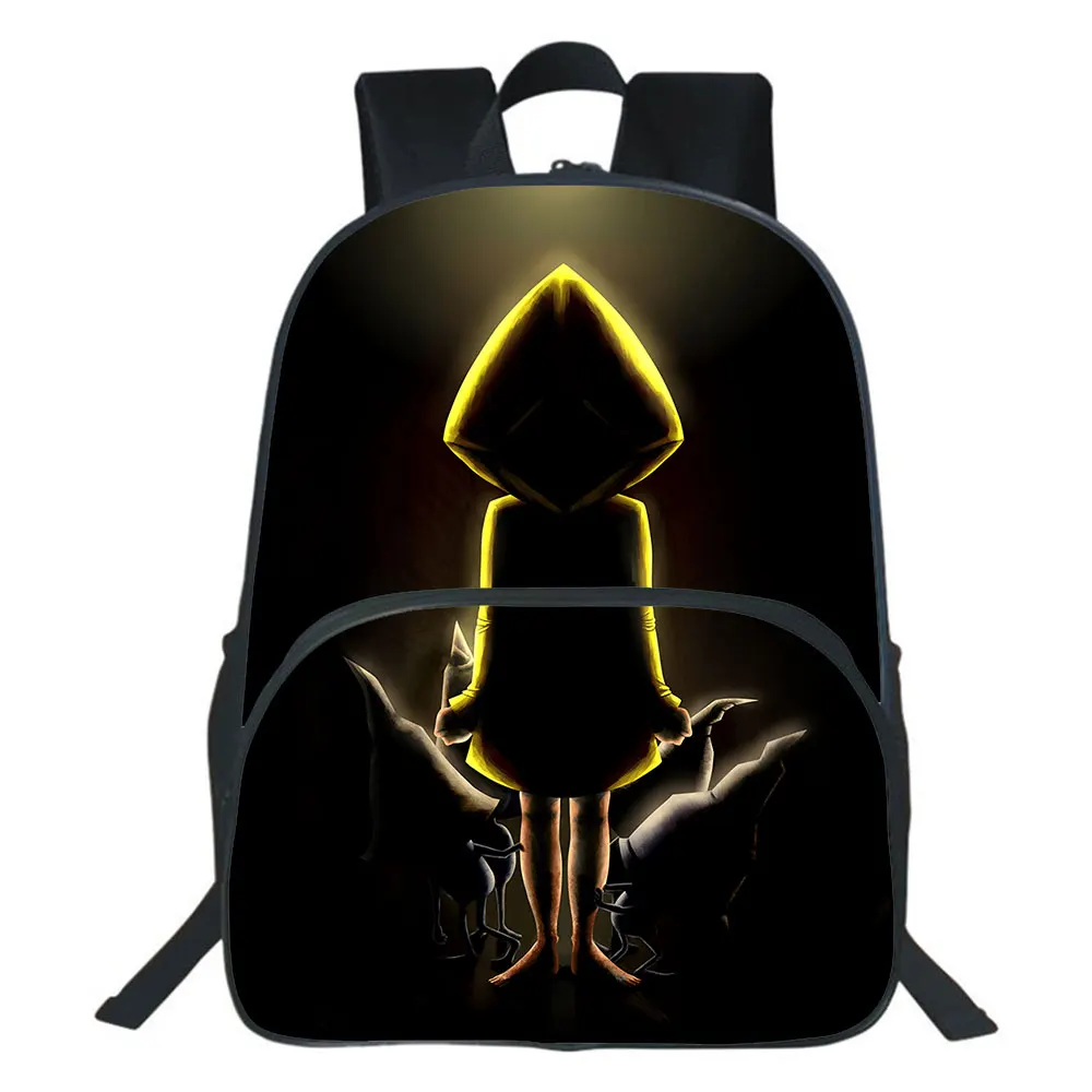 Game Little Nightmares School Bags Boys Girls Cartoon Casual Bookbag Teenagers Rucksack Adventure Game Cosplay Backpack