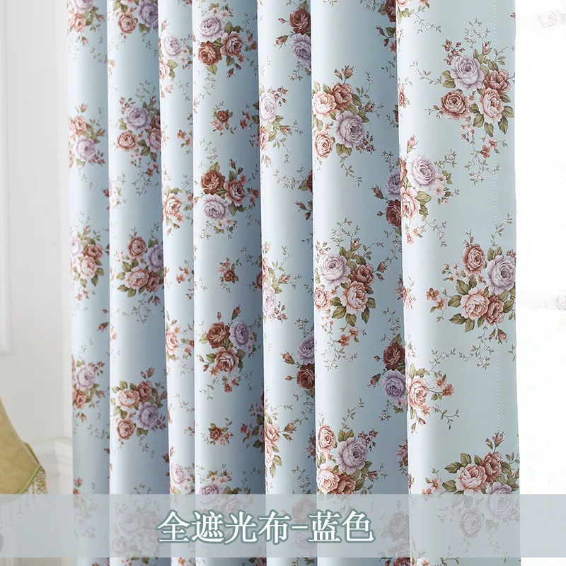 

Curtains for Living Room Bedroom Girl Balcony Windows Drapes The Semi-Light-Shielding Fabric Ceiling Installation Printed