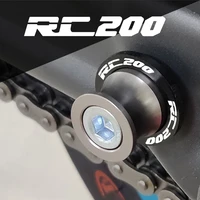 for rc200 2014 2015 2016 2017 2018 2019 2020 motorcycle accessories swingarm spools slider m10 stand screws slider protector