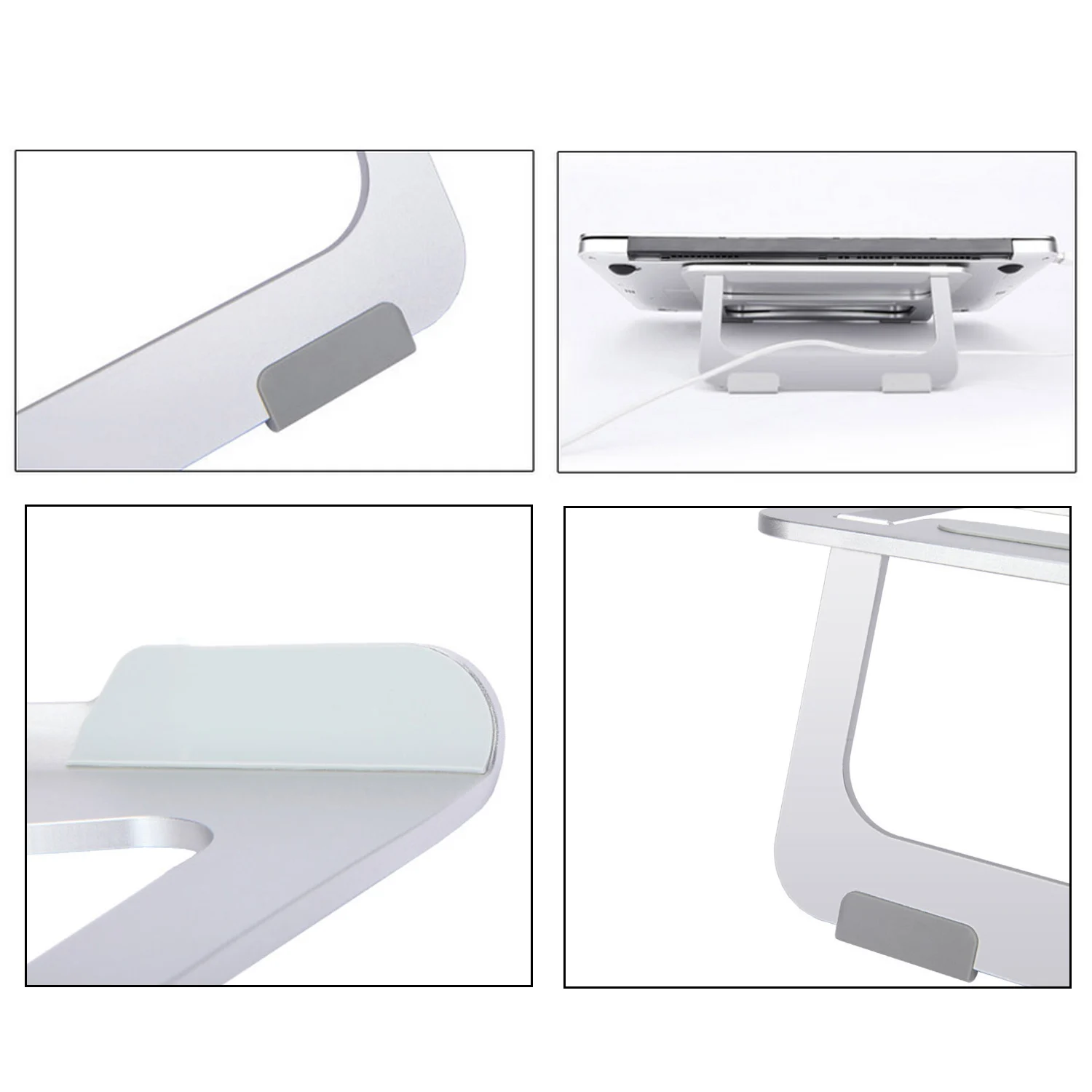 Besegad складной алюминиевый ноутбук для ноутбука противоскользящая охлаждающая