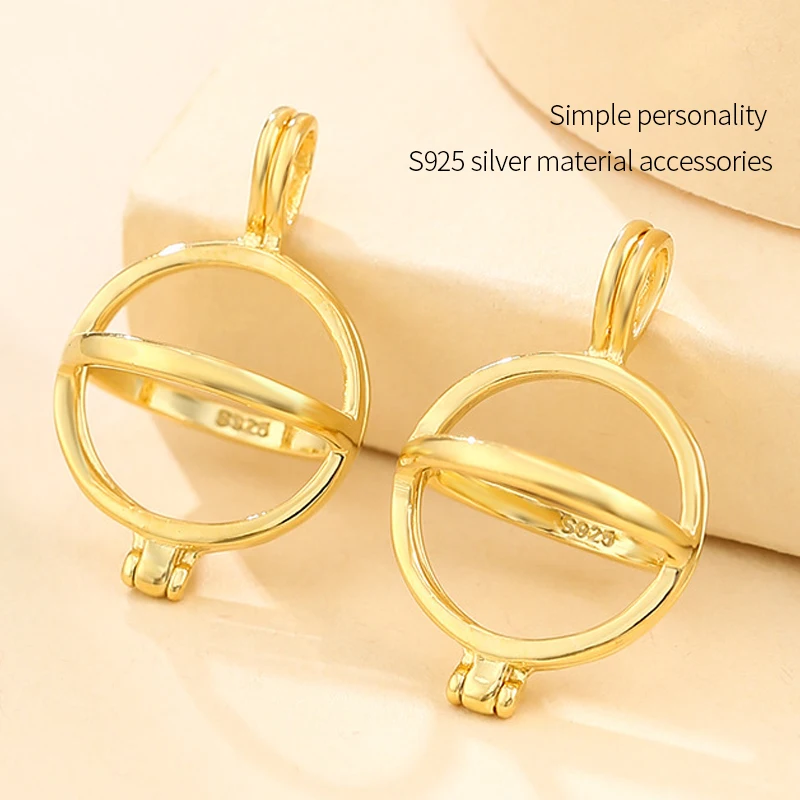 925 Sterling Silver Pendant Necklace DIY Jewelry Making Cabochon Base 8-13mm Plated Crafts Setting jewellery Findings Accessory