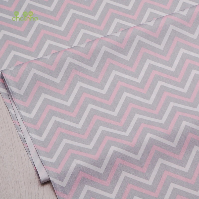 Chainho цветные волны печатная саржевая хлопчатобумажная ткань Лоскутная Одежда