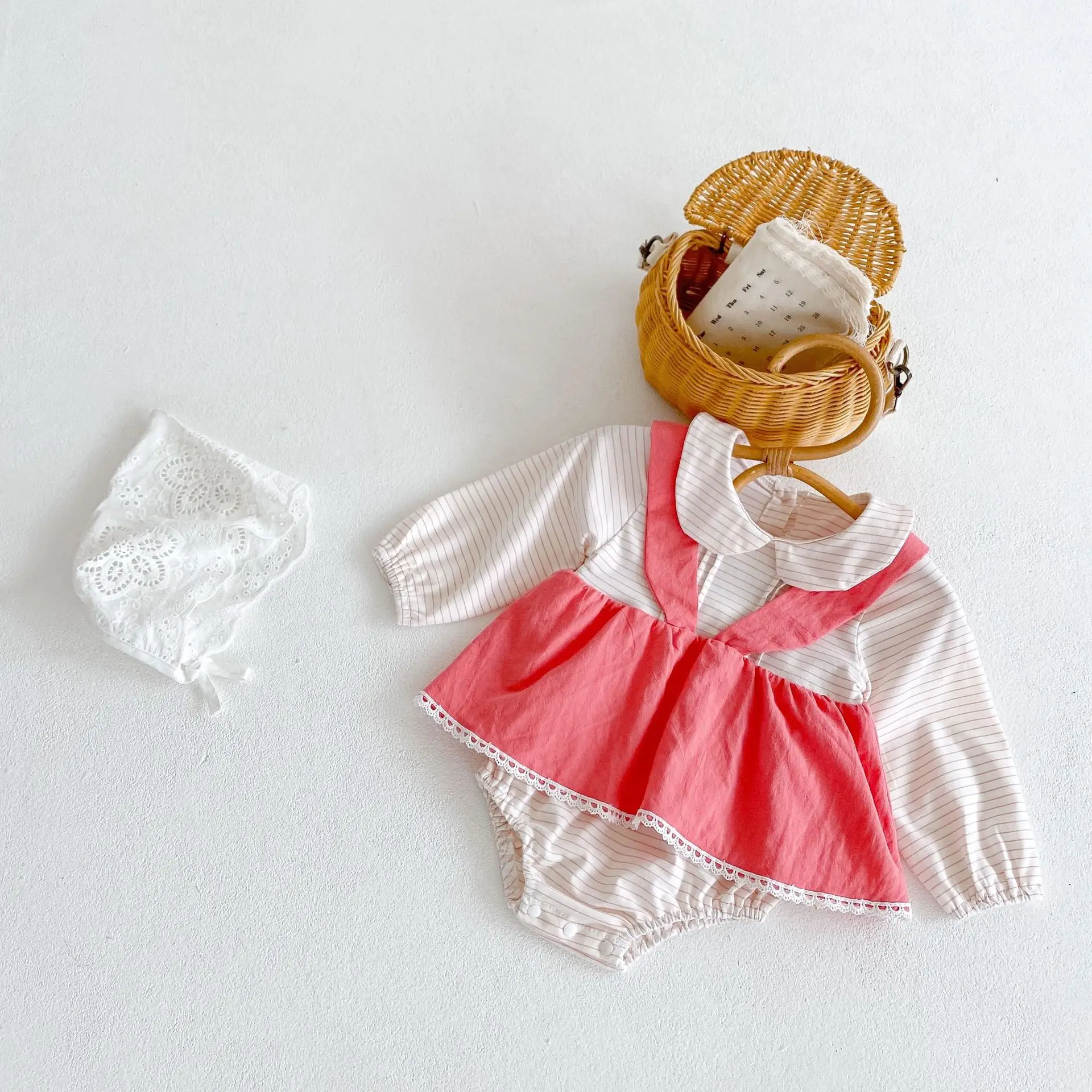 Тонкая юбка для новорожденных девочек Боди Сезон осень Новинка Хлопковые