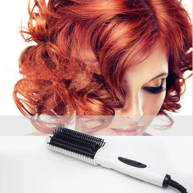 

Rotating Dryer Hot Hair Brush Curling Iron Constant Temperature Hair Straightener Curler Volume Straight Dual-Use Styler