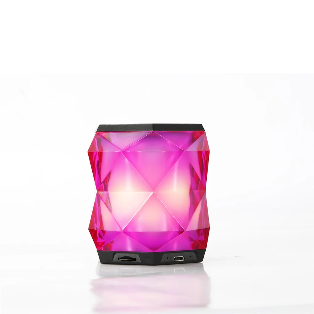 Магические хрустальные алмазные банки колы красочные led Bluetooth динамик свет