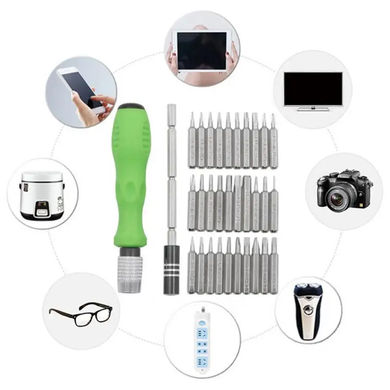 Creative 32 In 1 Screwdriver Set Precision Mini Magnetic Bits Kit Phone Mobile IPad Camera Maintenance Tool Repair | Инструменты