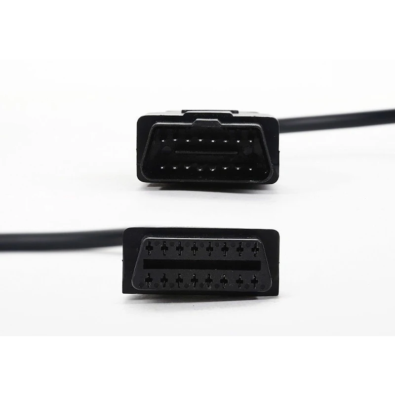 Новинка 1 5 m OBD 2 соединительный кабель 16 Pin разъем мама-папа диагностический