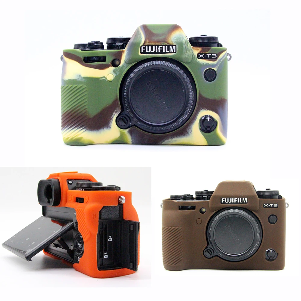 Силиконовый резиновый чехол для камеры корпуса Fuji Fujifilm XT3 XT-3 XT10 XT20 | Электроника