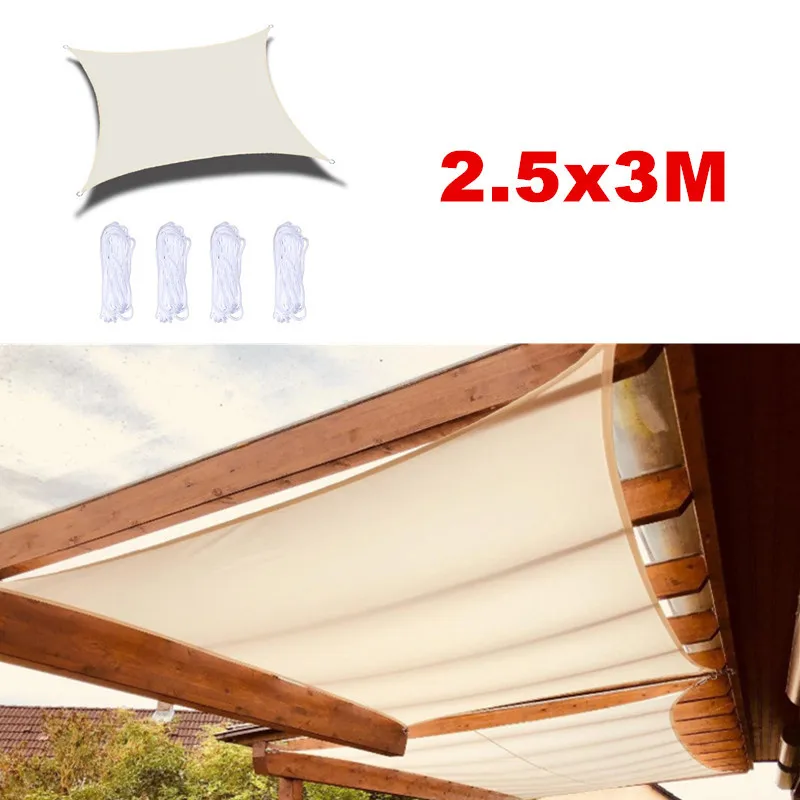 

Летнее уличное водонепроницаемое и солнцезащитное покрытие, 2,5x3 м