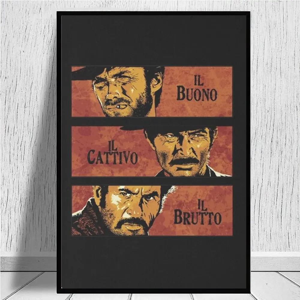 

The Good, the Bad, and the Ugly canvas prints Wall Art Canvas Print Classic Silk Fabric Wall Poster Art Decor Sticker Bright