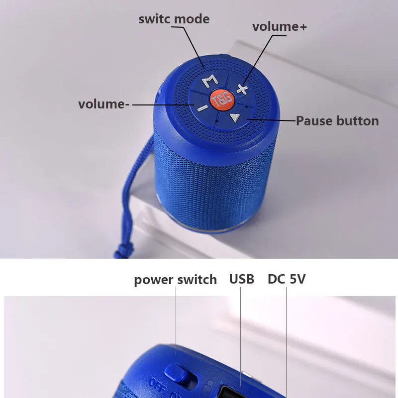 Bluetooth-динамик портативный круговые динамики высококачественный сабвуфер TG517