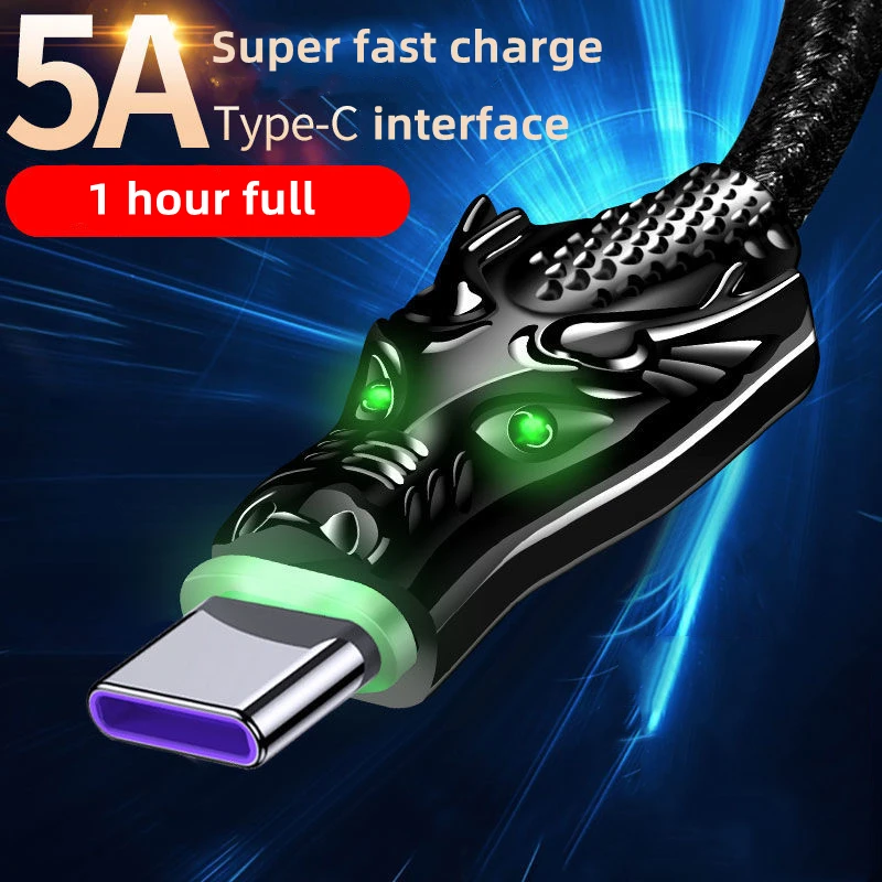 

5A Data Cable Super Fast Charger For Huawei Honor Xiaomi IPhone Charging Power Bank Accessories Type c Micro Lightning Interface