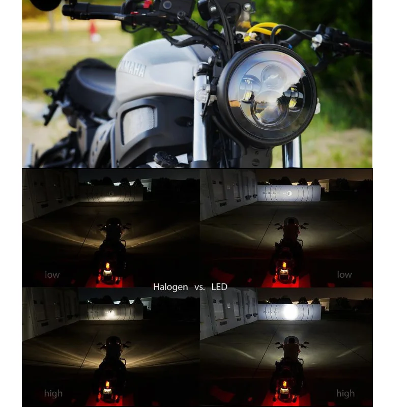 " светодиодный черный проектор для уличного скольжения FLHX Touring/Yamaha V-Star XVS 650 1100 на заказ Silverado