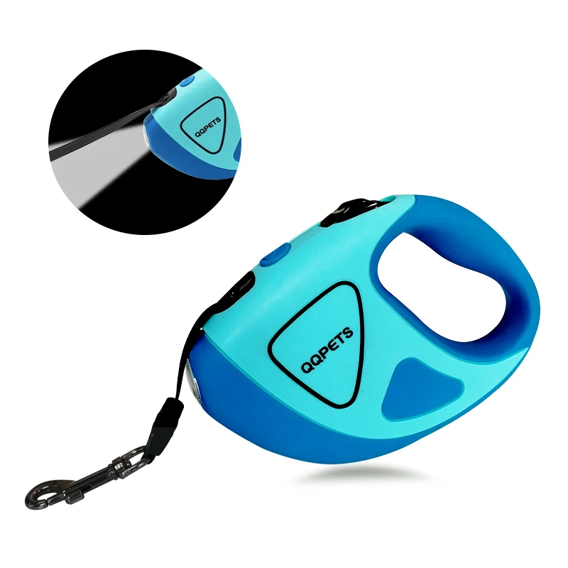 3 м/5 м нейлон светодиодный Собачий поводок светильник автоматически втягиваемый