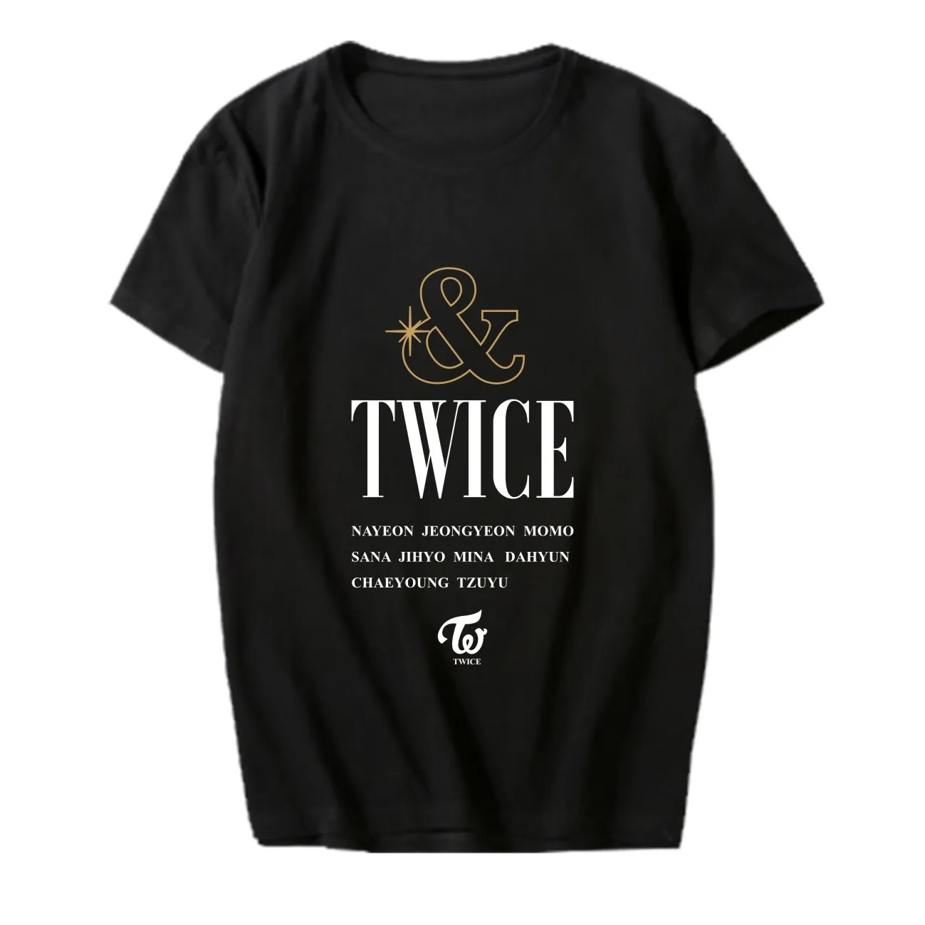 

Новое поступление, двухслойные рубашки с рисунком Момо саньы мины, Повседневная футболка с рисунком K-POP, новый альбом и два раза, футболка, т...