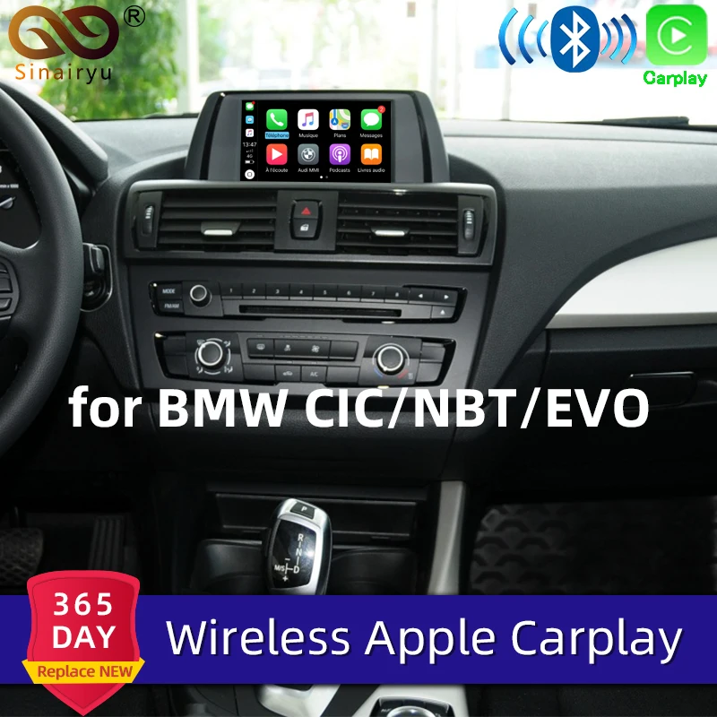 Sinairyu wifi беспроводной Apple Carplay автомобиль играть для BMW CIC NBT EVO 1 2 3 4 5 7 серии X1 X3 X4 X5 X6
