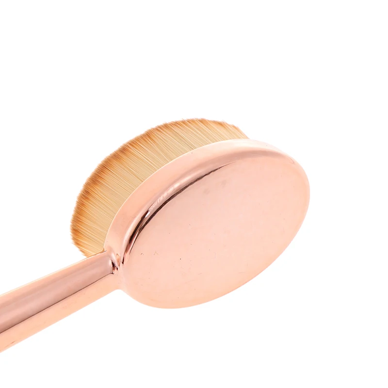

Make Up Brush Toothbrush Shaped Beauty Tools Makeup Foundation Brush Rose Gold Multi-functional Base Oval Powder Brushes