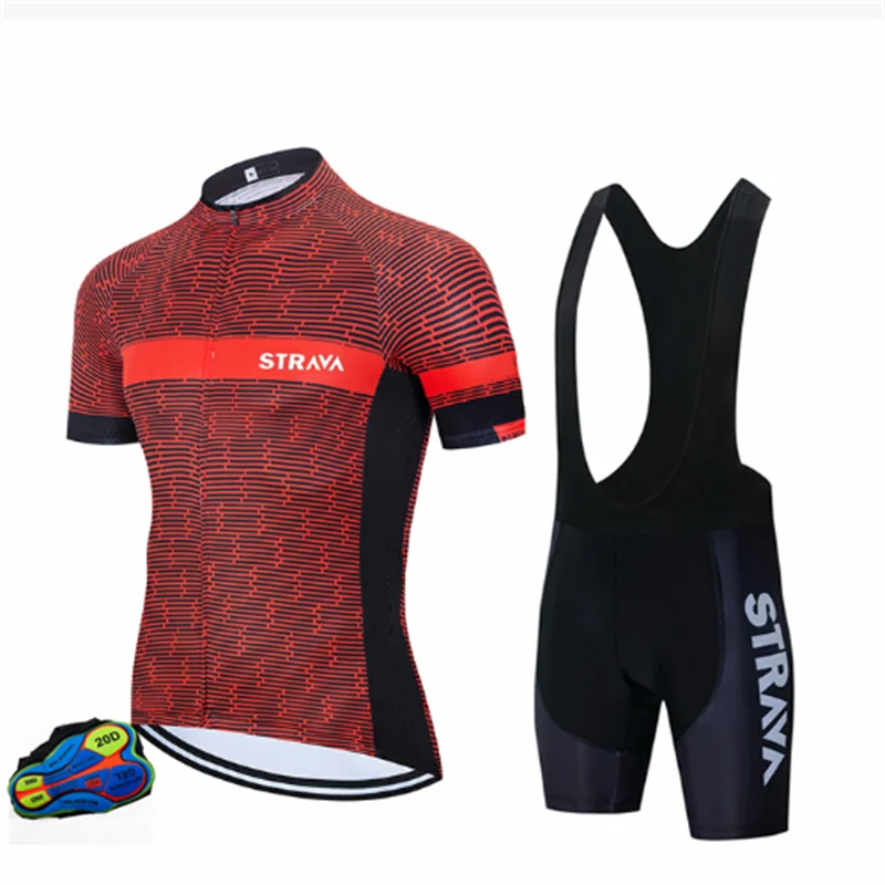 

2022 Strava Summer Cycling Jersey Set Breathable Bicycle Cycling Clothing Mountain Bike Wear Clothes Maillot Ropa Ciclismo Suit