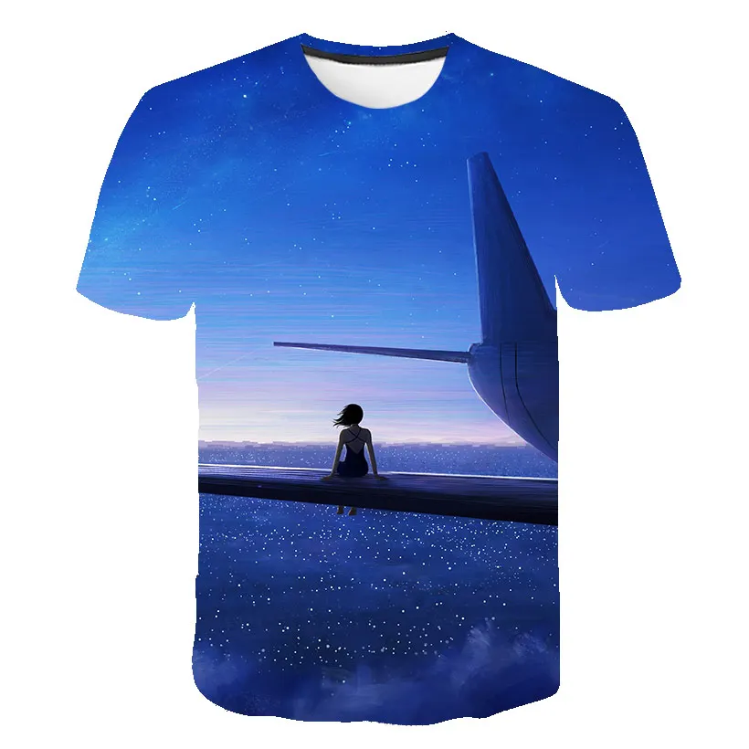 

2021 New Summer Men 3D T Shirt Casual Streetwear Printed O-Neck T-Shirt Fashion Men Cool Tops Tee Loose Casual Large Size