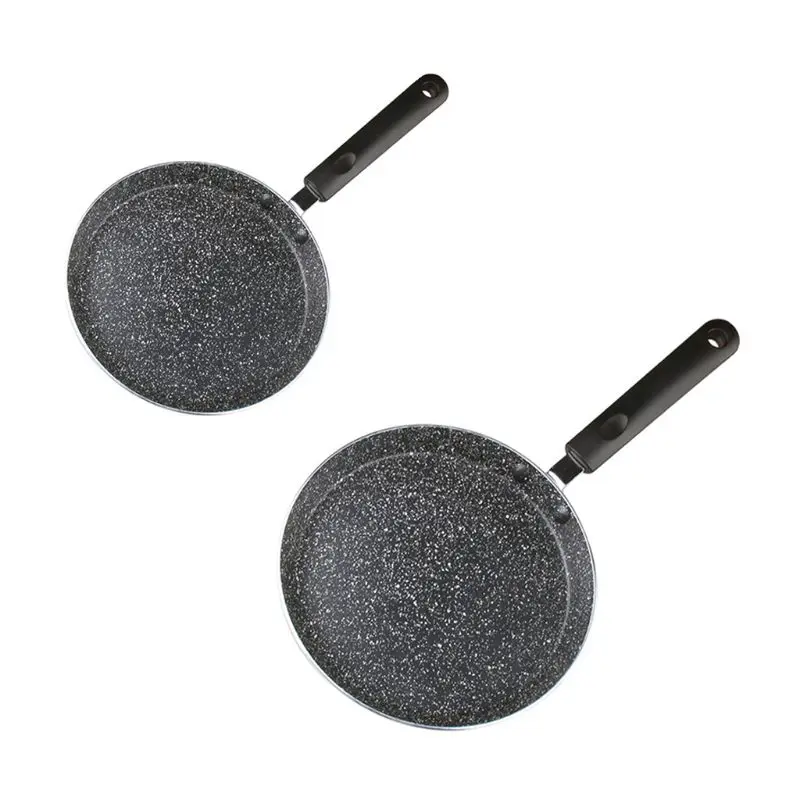 

6/8inch Thickening Stone Non-Stick Frying Pan Multi-Purpose Pancake Steak Cooking Tool for Gas Induction Cooker D0AB