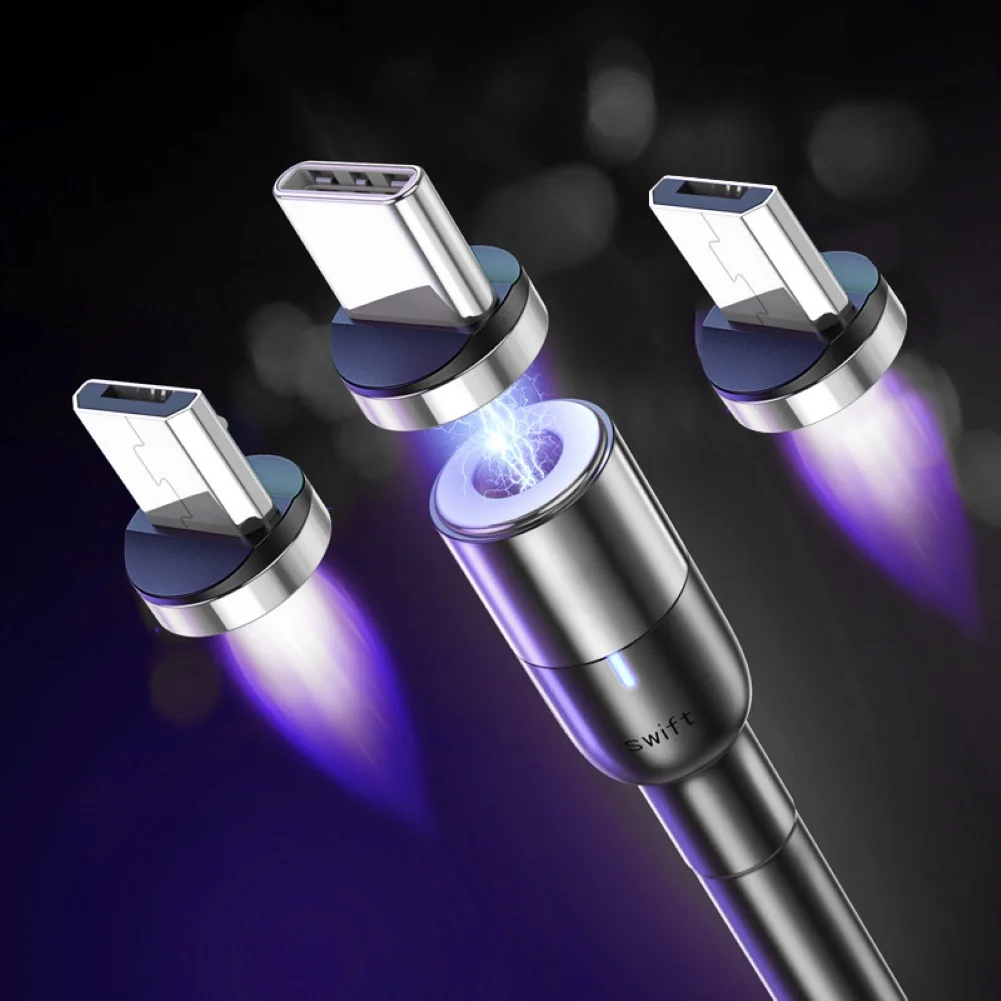 Магнитный кабель Micro USB 5 м для Samsung Android мобильный телефон Type-c зарядки iPhone XS XR 8