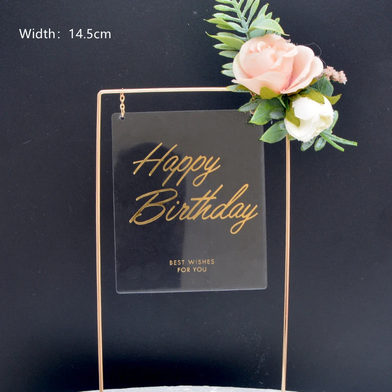 Cutelife скандинавский стиль на день рождения Золотая открытка десертное платье