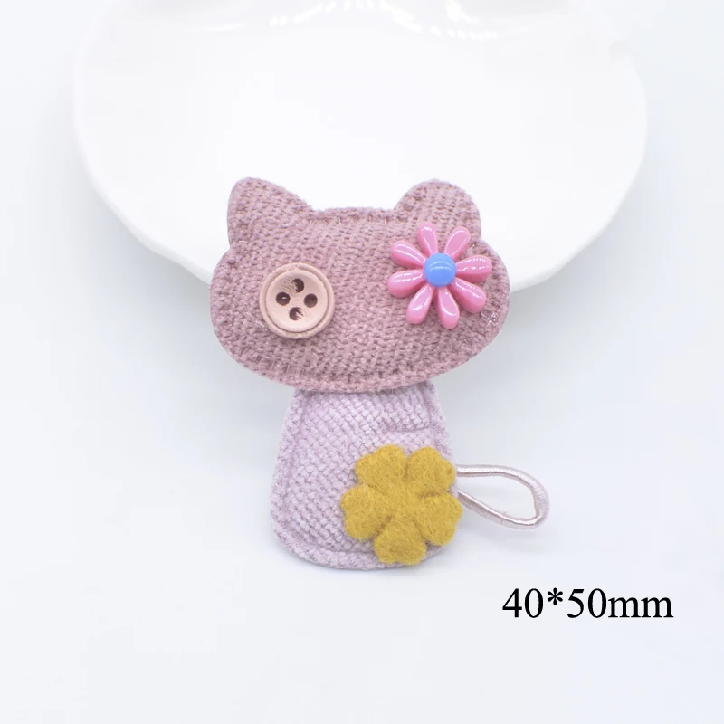 10 шт. ткань с подкладкой голова бабочки кошки мыши кролика смоляными