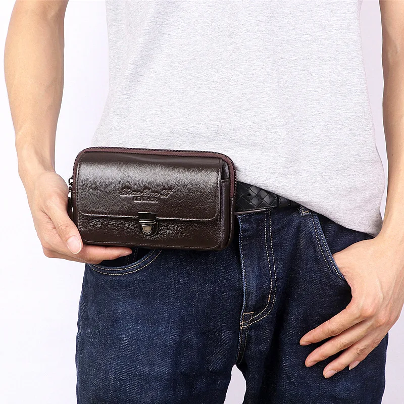 Повседневный мужской поясной ремень XiaoDuoLi из натуральной кожи забавная Сумочка