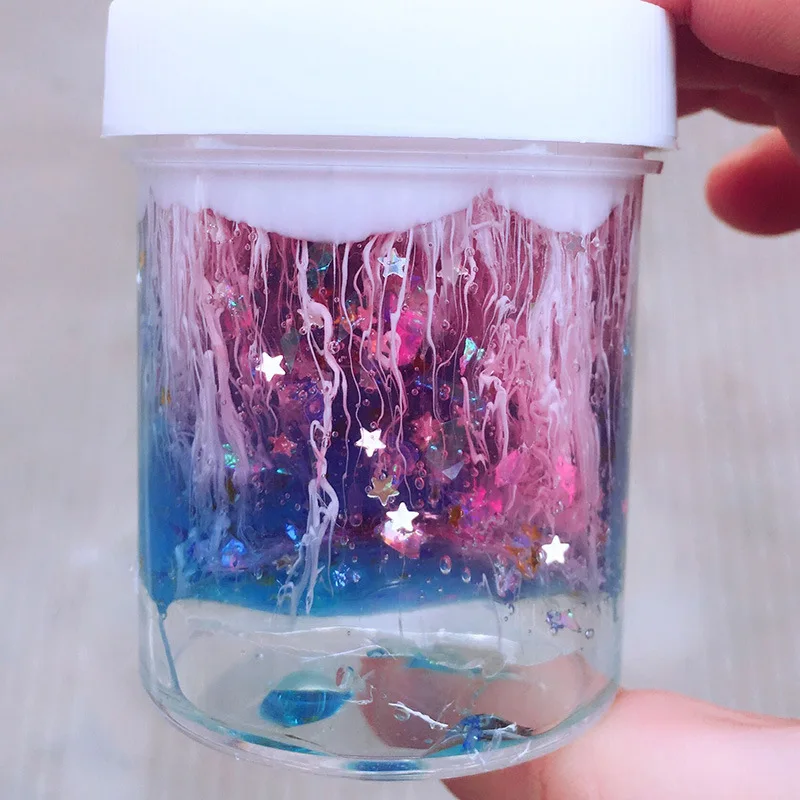 DIY глиттер кристалл облако слизи грязь поставляет светильник Пластилин Глина