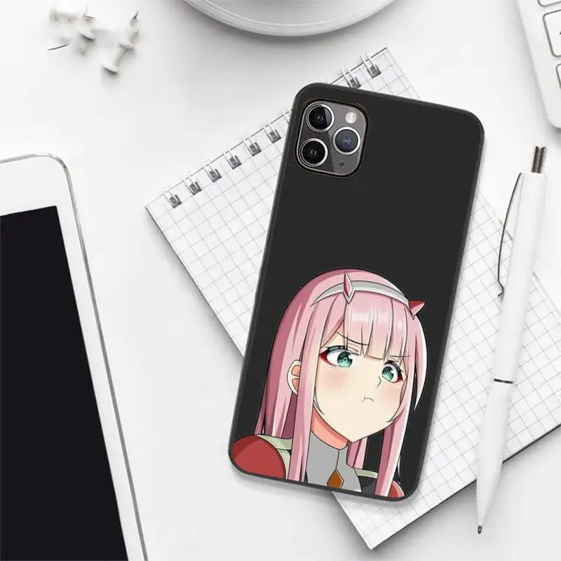 

Zero Two Darling in the FranXX Phone Case for iPhone 12 11 mini pro XS MAX 8 7 6 6S Plus X 5S SE 2020 XR