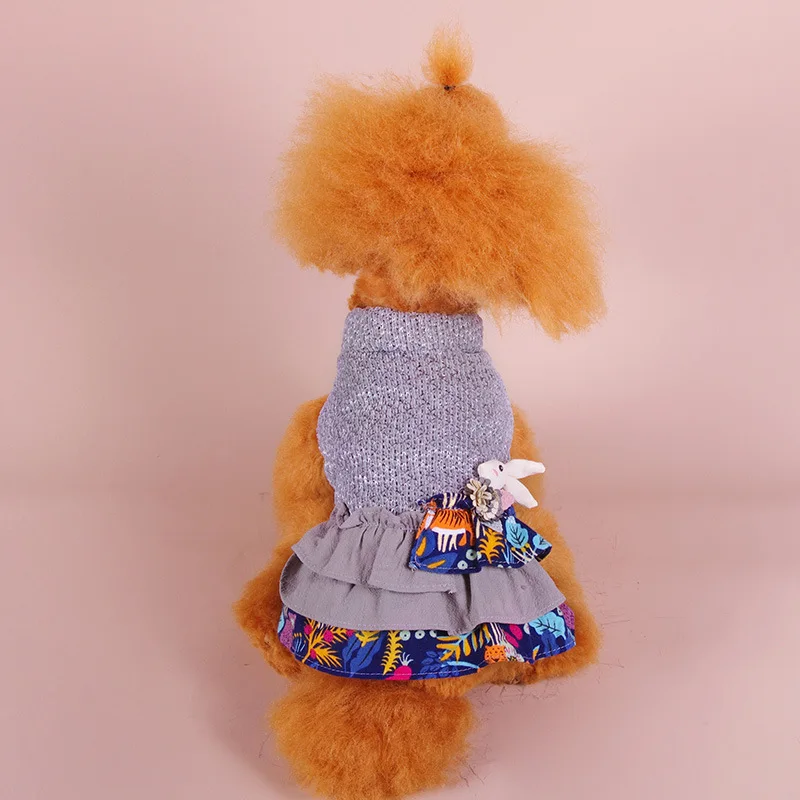

Classic Solid Puppy Dog Sweater Winter Warm Clothing for Small Dogs Costume Chihuahua Coat Knitting Crochet Cloth Jersey
