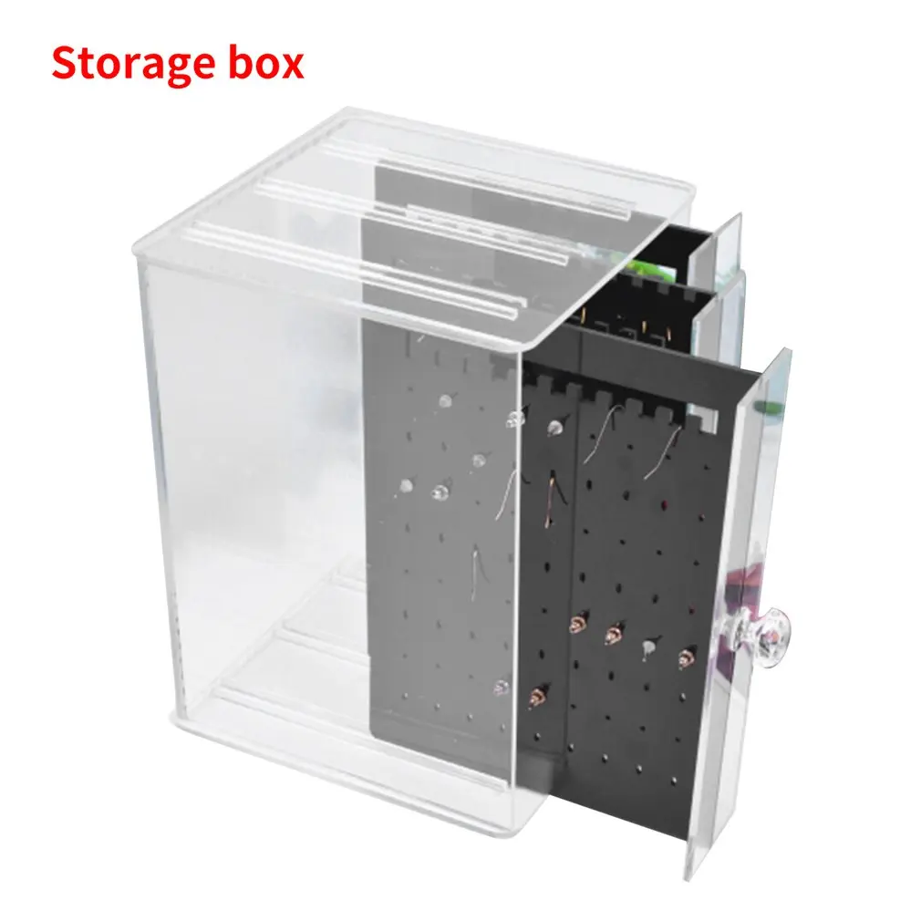 Пылезащитные акриловые серьги подставка для ювелирных изделий полка хранения