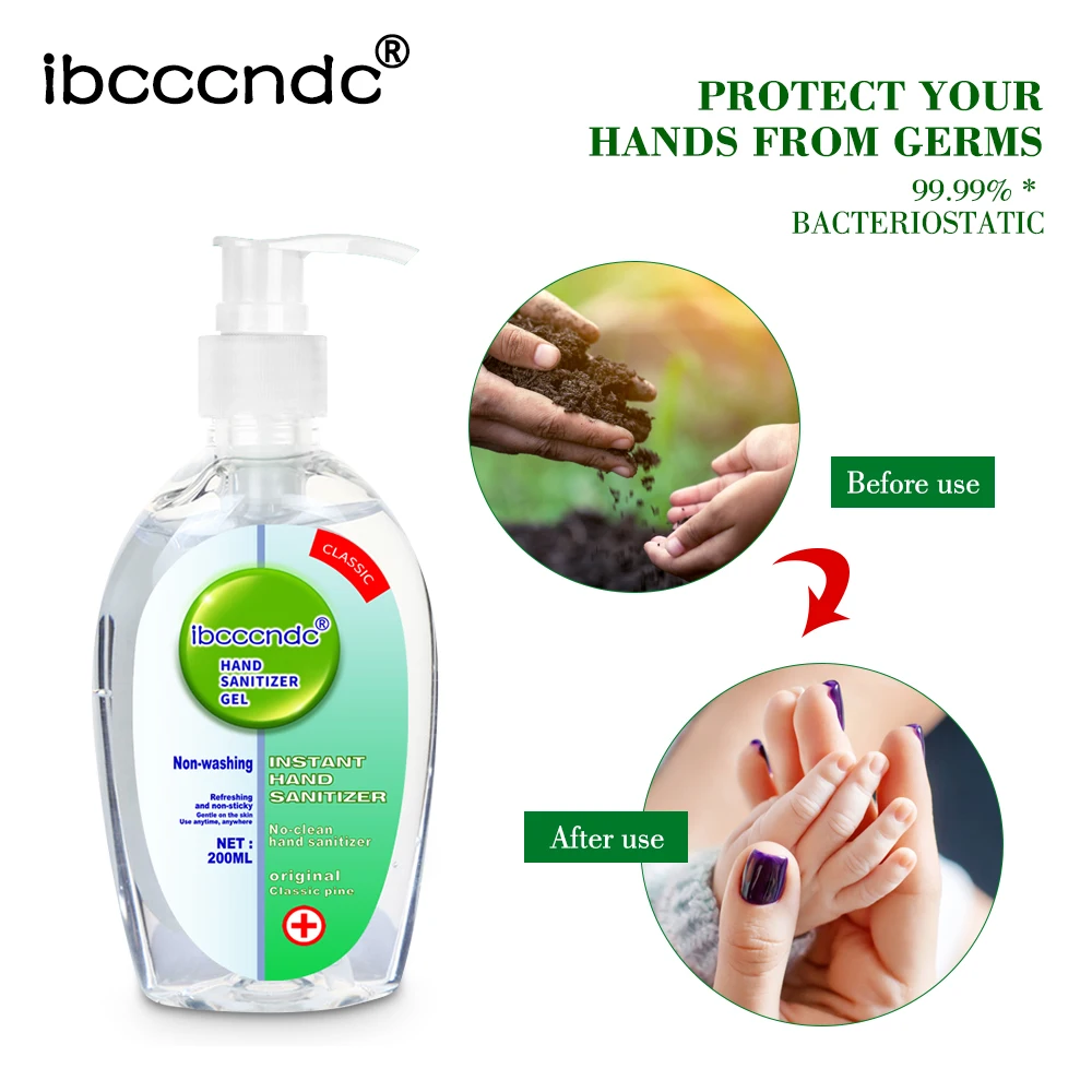 200 мл антибактериальный гель для дезинфекции рук без очистки безводный