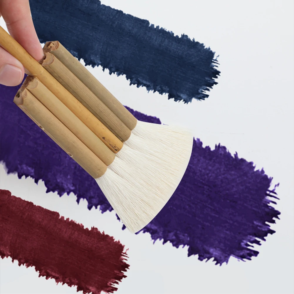 

Удобная бамбуковая ручка, китайские школьные принадлежности, Легкая очистка, для акварели, керамики, для рисования, гладкая мягкая кисть дл...