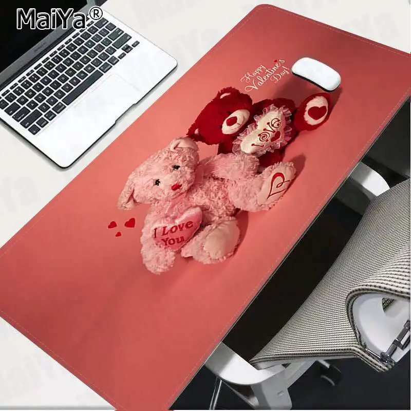 

Maiya Beautiful Anime Happy Bear Day Keyboards Mat Rubber Gaming mousepad Desk Mat Rubber PC Computer Gaming mousepad