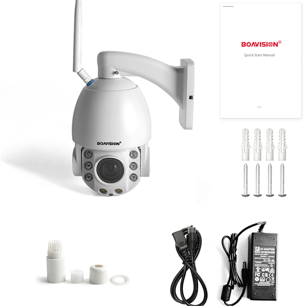 5MP WiFi/4G/POE PTZ IP камера AI автоматическое отслеживание 30X двухстороннее аудио