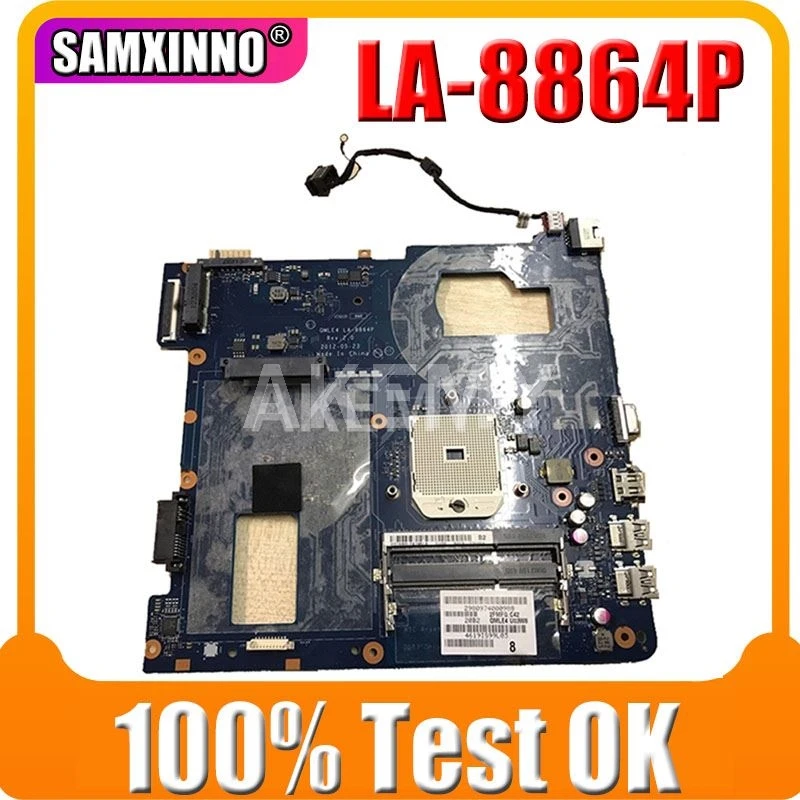 SAMXINNO для Samsung NP355V5C материнская плата ноутбука QMLE4 LA 8864P REV: 2 0 100% протестирована