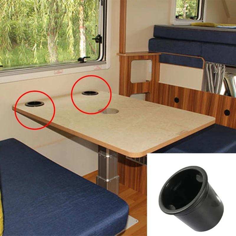 

Морской автофургон, кружка, банка для напитков, держатель для бутылки с водой, пластиковый, устойчивый к ржавчине с отверстиями для слива воды для лодки/автомобиля/RV/дивана B36B