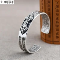 100 925 silver tibetan bracelet sterling silver tibetan dorje bangle buddhist vajra dorje cuff bracelet
