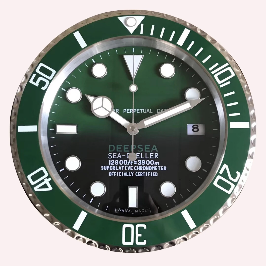 Большие настенные часы с градиентом современный дизайн Светящиеся Настенные