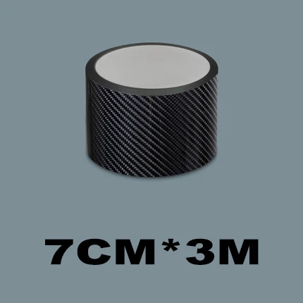 7CM Black Автомобильные наклейки Защита для автомобильной двери прозрачная углеродная пайка многофункциональная Противоударная лента Резиновое уплотнение авто стиль аксессуары - Цвет: 7CM Black