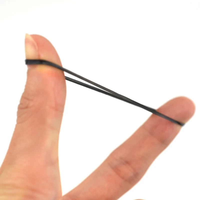 Бренд 100 шт/партия резиновый ремешок для волос черное резиновое кольцо