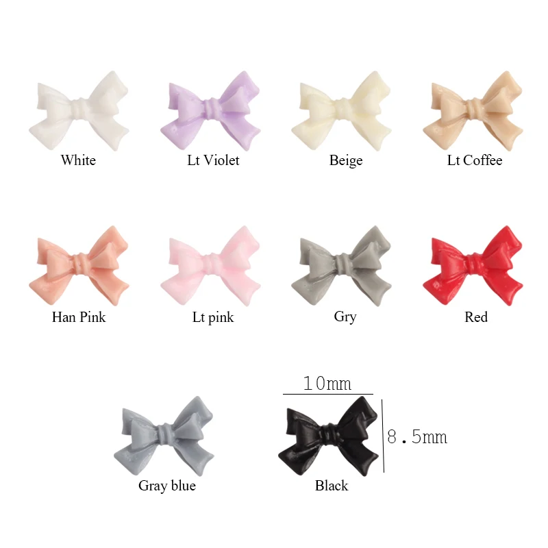 

Горячая Распродажа, матовый двухслойный бант 8,5x10 мм, стразы для дизайна ногтей, 30/100 шт., сделай сам, полировальные украшения для маникюра