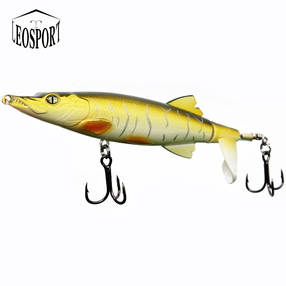

Propeller Tractor Fishing Lure 15.5g/12.5cm Hard Bait Floating Water Pencil Pike Topwater Whopper Plopper Fishing Tackle Hot