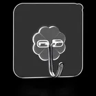 Настенный крючок для ванной комнаты 5 шт.лот, многоразовая присоска без гвоздей, прочная самоклеящаяся вешалка для кухни