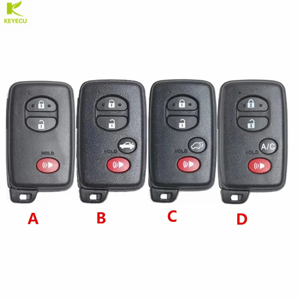 KEYECU Replacement Smart Remote Key FT20-5290A B C D 312/314/315/433MHz for Toyota Prius Venza 86 for SUBARU HYQ14ACX GNE/5290