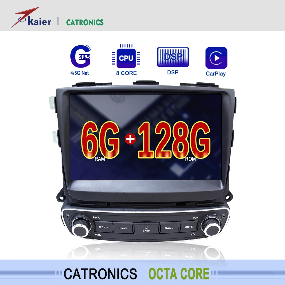 DSP Android 10 OCTA CORE Для Sorento 2015 высококачественный автомобильный DVD мультимедийный