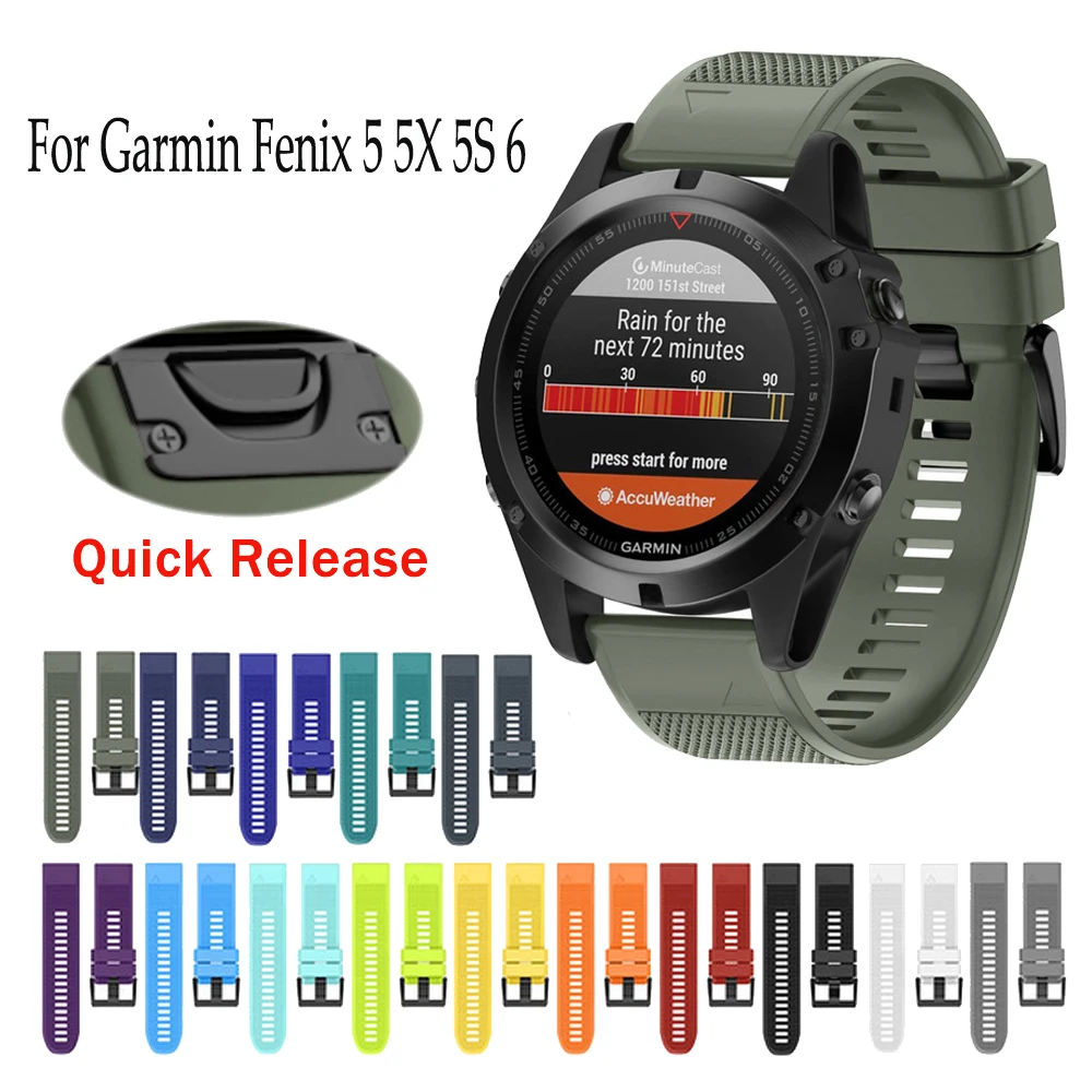 Ремешок для смарт часов 22 26 мм Garmin Fenix 5 5X 5S Plus 6 6X 6SPro 3HR 935|Смарт-аксессуары| |