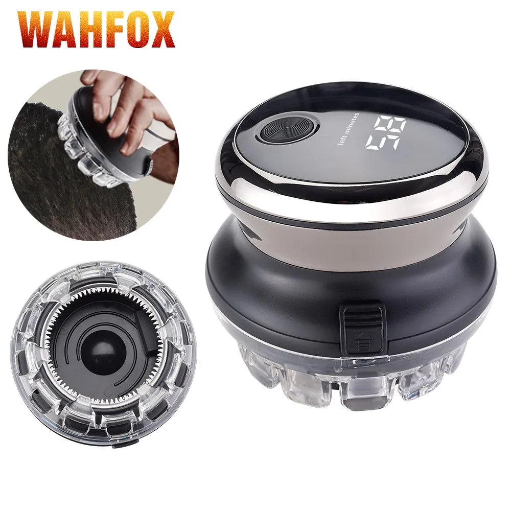 Машинка для стрижки волос WAHFOX, беспроводной роторный триммер для мужчин