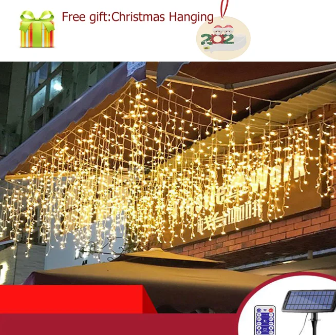 Светодиодный Шторы гирлянда сосульки светильник 4 режима регулируемый